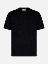 T-shirt da uomo in misto cashmere nero Scott