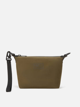 pouch encerado sin costuras verde militar 