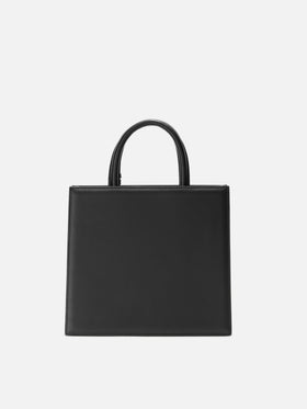 Borsa a mano Shop Bag Midi in pelle nera