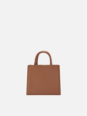 Mini cabas Brown en cuir avec lettrage logo 