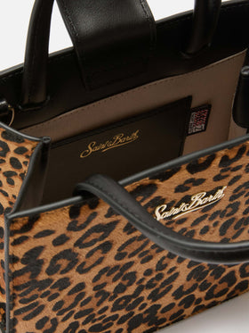 Shop Bag Mini in leopard-print pony skin leather