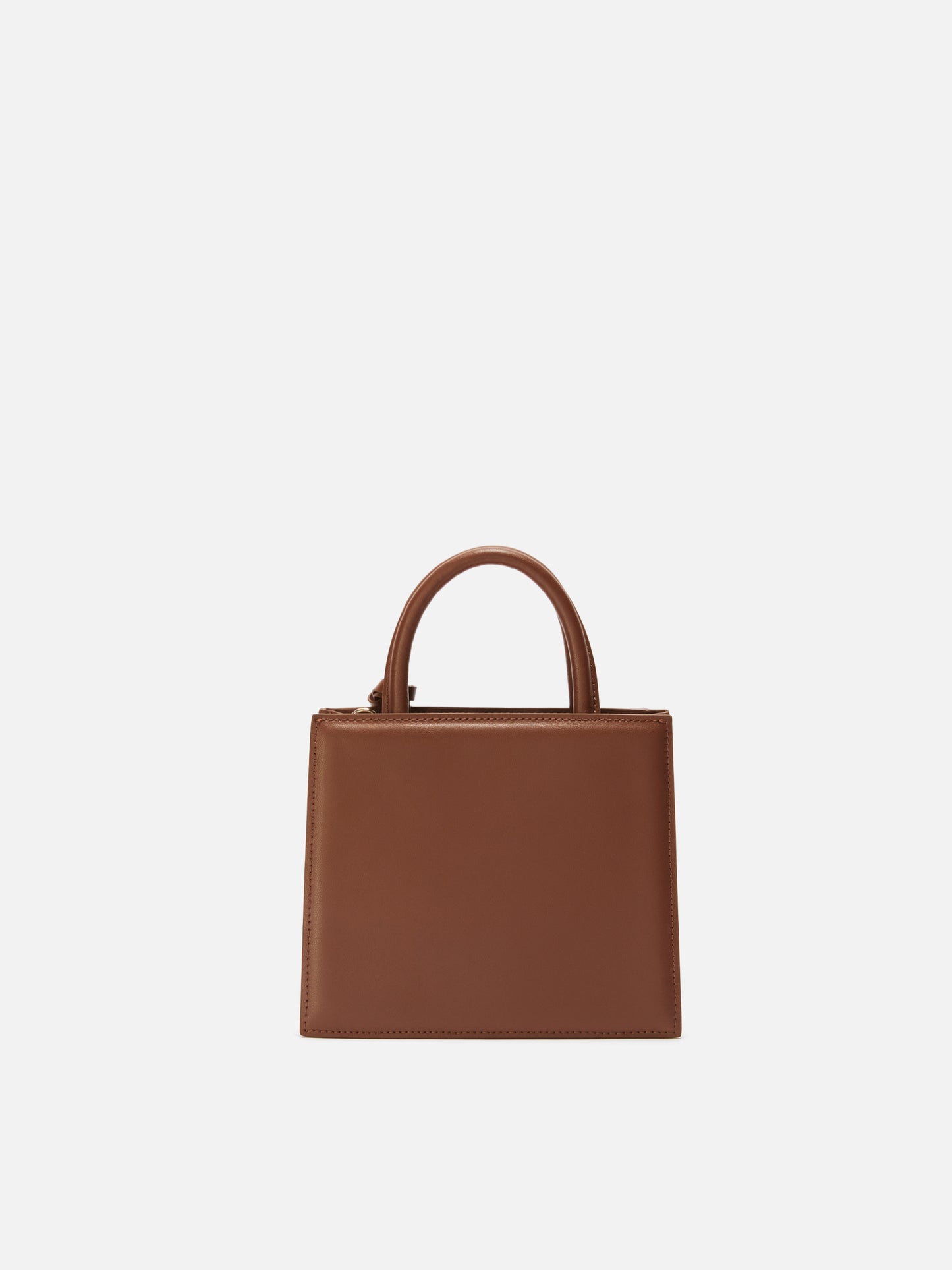 Shop Bag Mini Handbag in brown leather