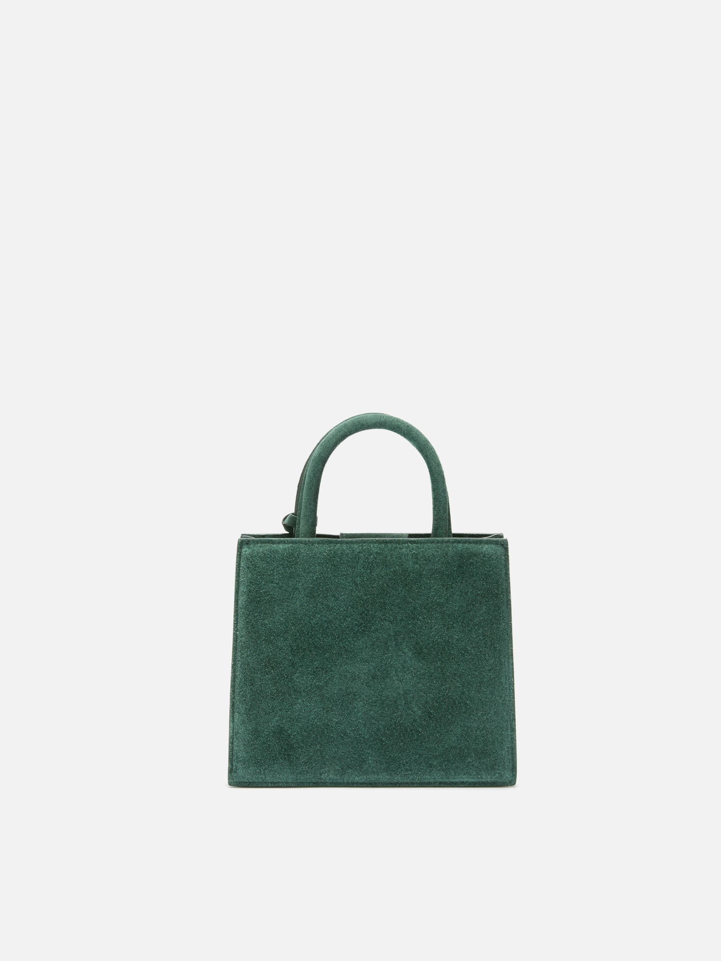 Shop Bag Mini Handbag in green suede leather