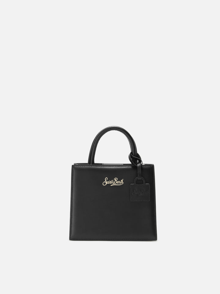 Shop Bag Mini Handbag in black leather