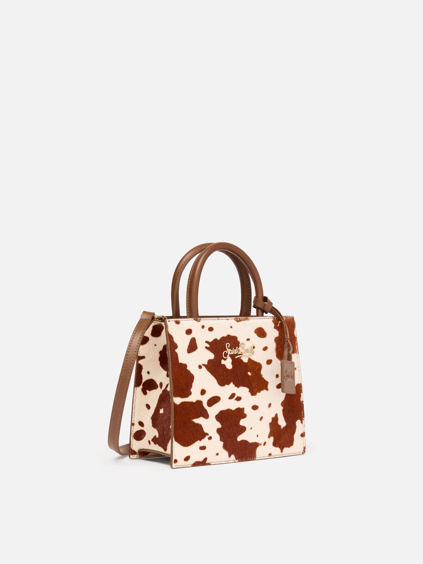 Shop Bag Mini aus Ponyhaar mit Kuhfellmuster