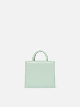 Shop Bag Micro in sage green leather