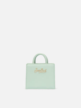 Shop Bag Micro in sage green leather