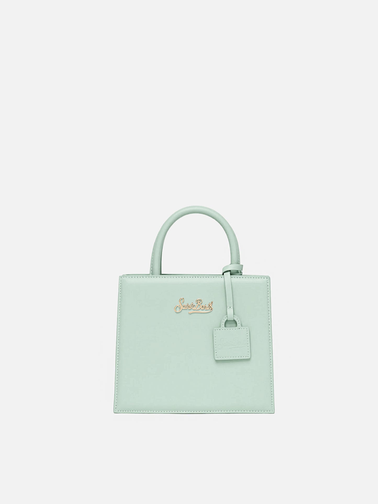 Shop Bag Mini in sage green leather