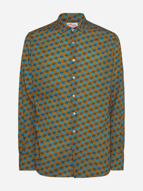Muslin cotton shirt Sikelia with elephant print - MC2 Saint Barth