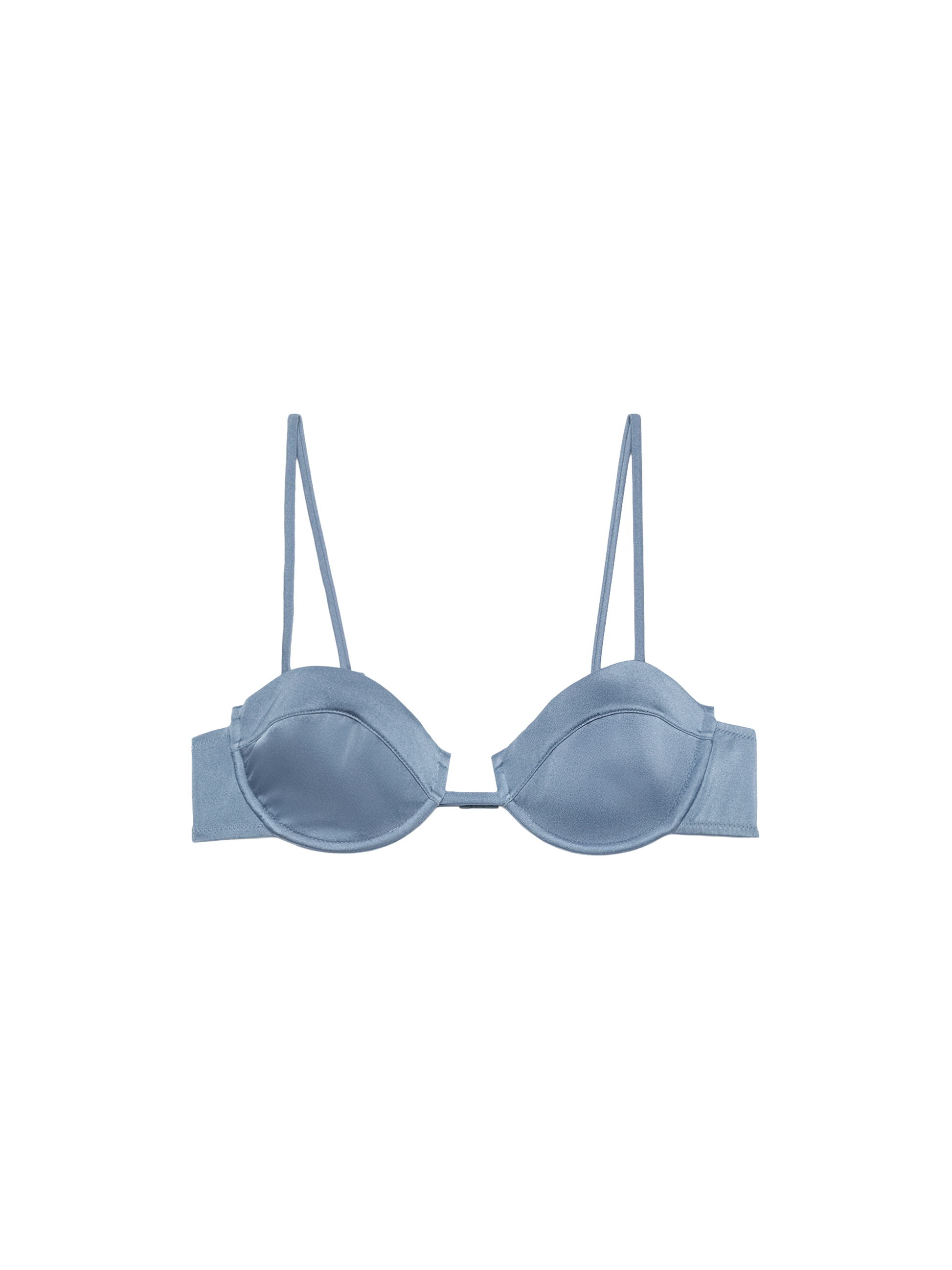 Salina shimmer avio blue underwired bralette - MC2 Saint Barth