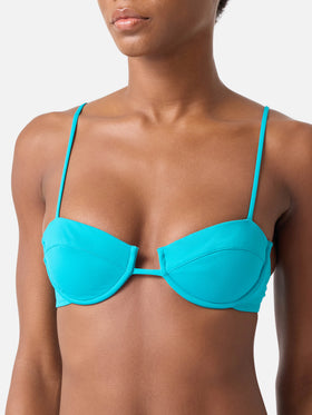Haut de bikini brassière à armatures Salina vert sarcelle 