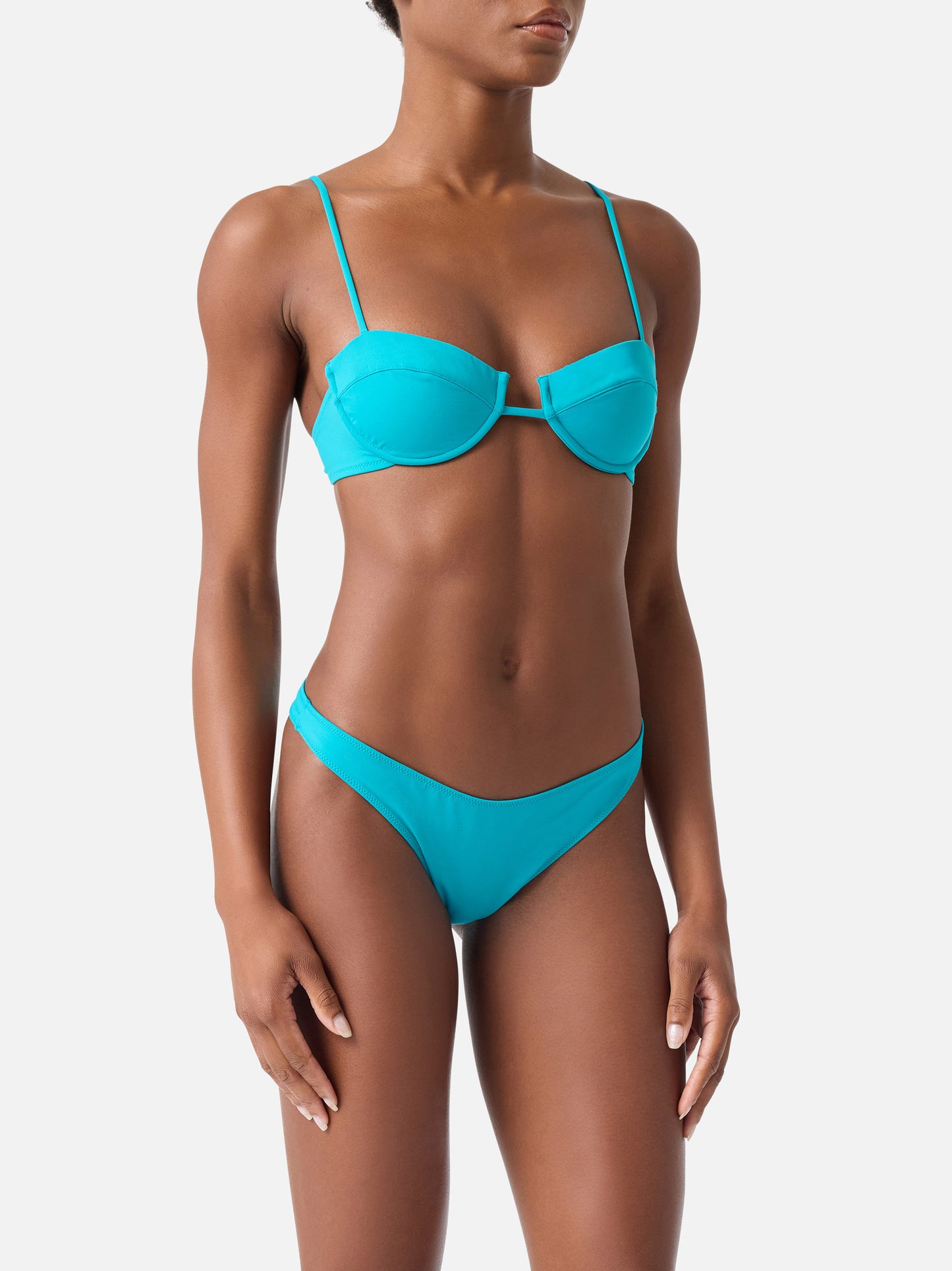 Bikini bralette à armatures Salina Naomi vert sauge 