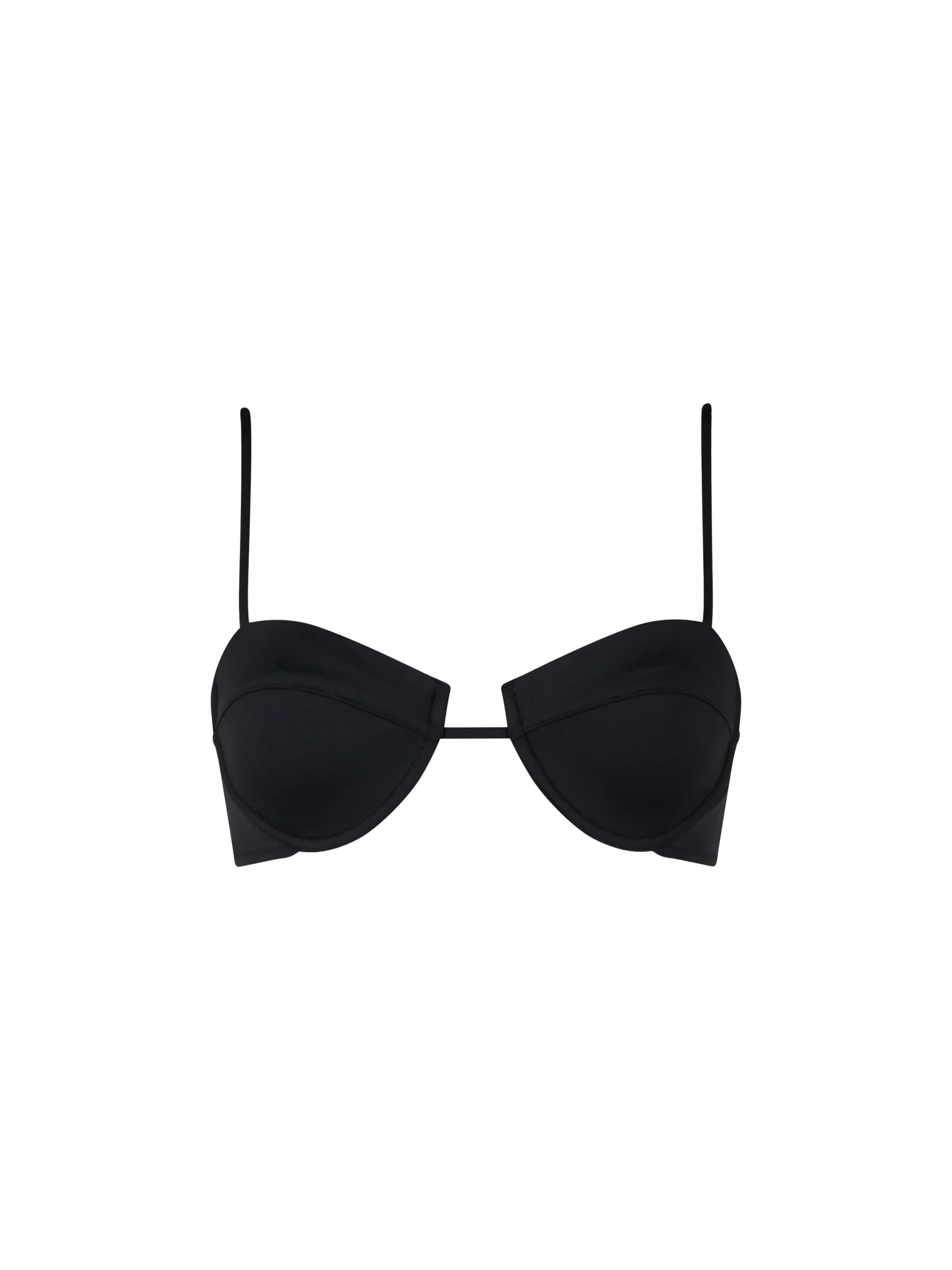 Black Salina underwired bralette top - MC2 Saint Barth