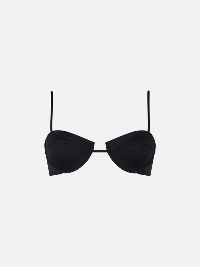 Mc2 Saint Barth Black Salina underwired bralette top