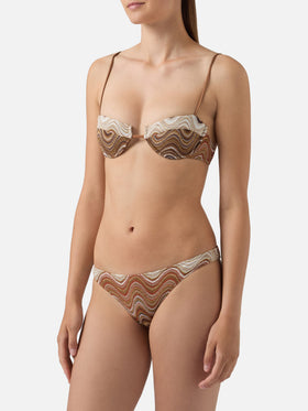 Bikini Salina Naomi raschel degradé marrone