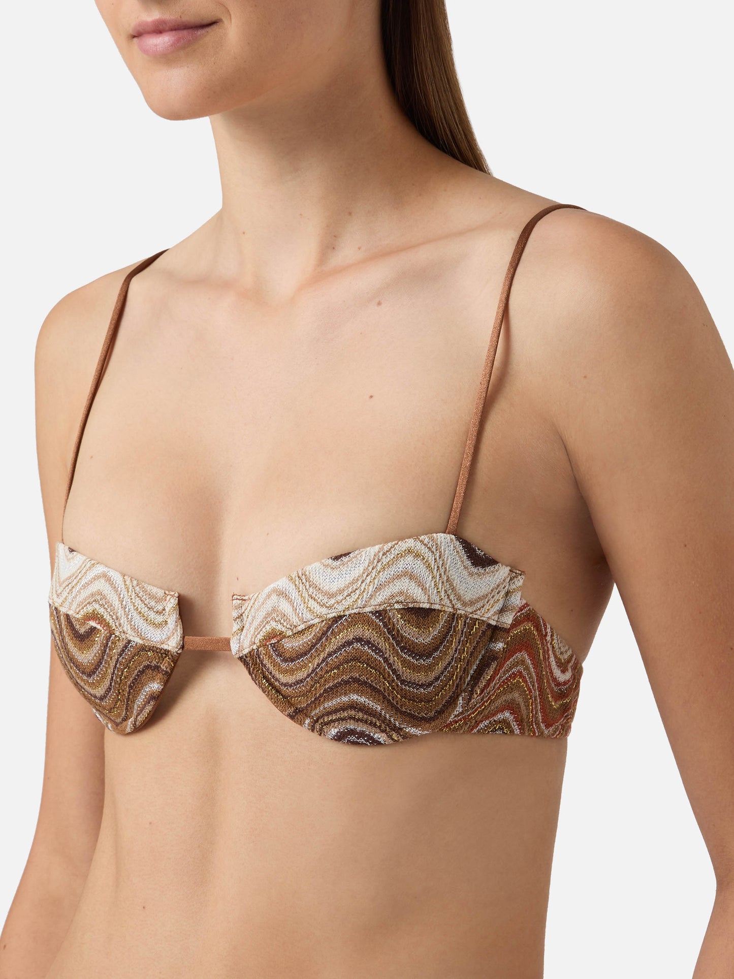 Bikini Salina Naomi raschel degradé marrone