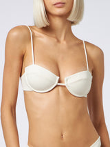 Cream Salina underwired bralette top