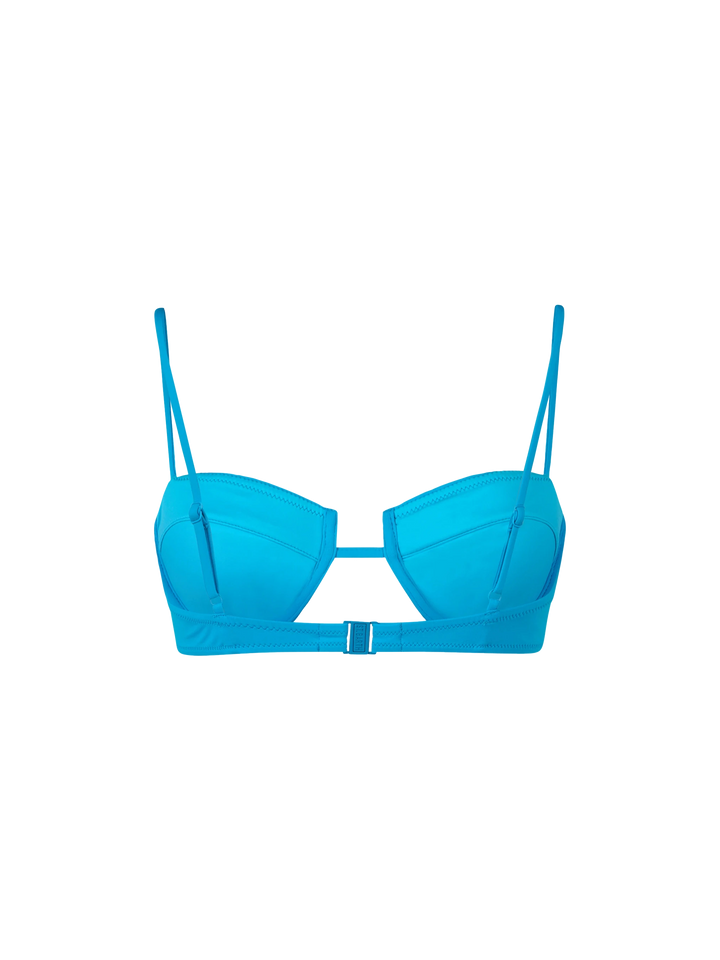 Turquoise underwired bralette top Salina - MC2 Saint Barth