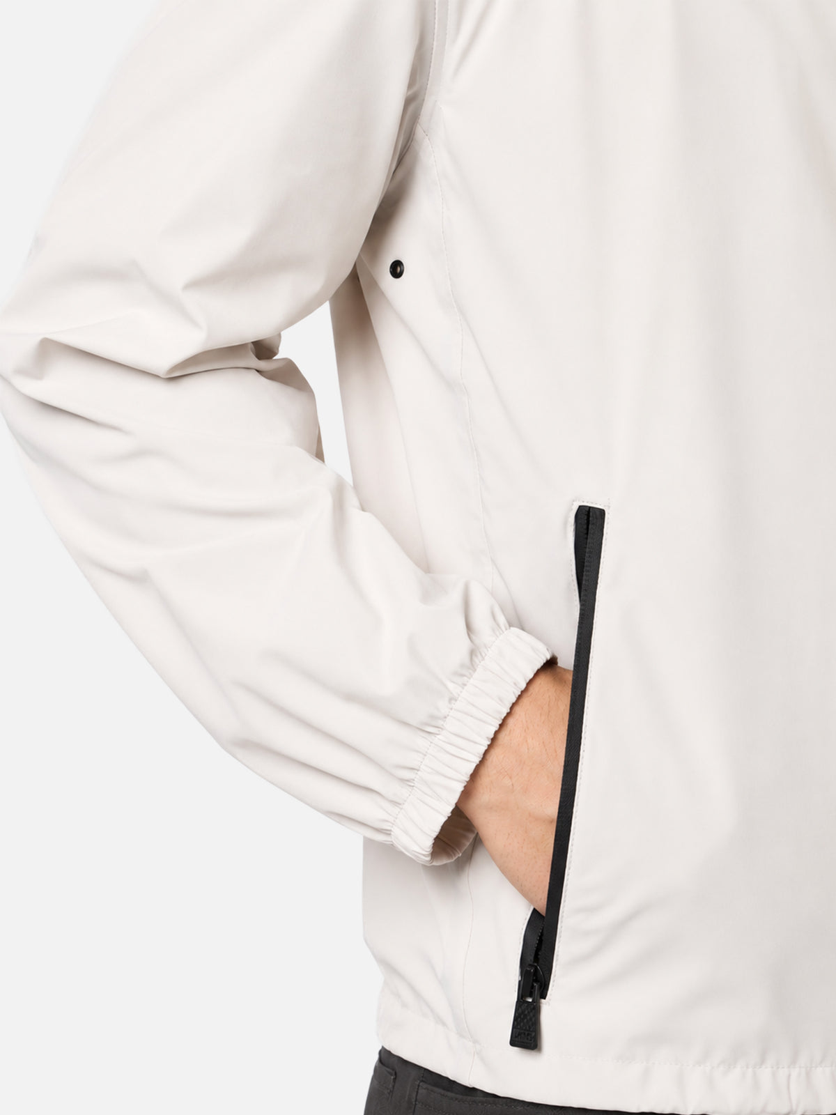 Chaqueta Sloop ice white en tejido técnico elástico 