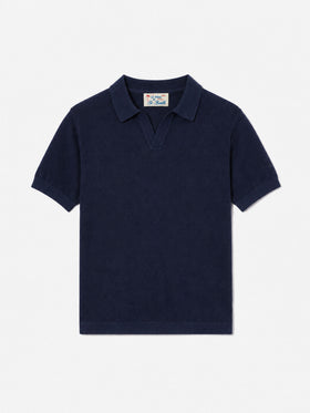 Polo Sloan Jr in maglia blu navy