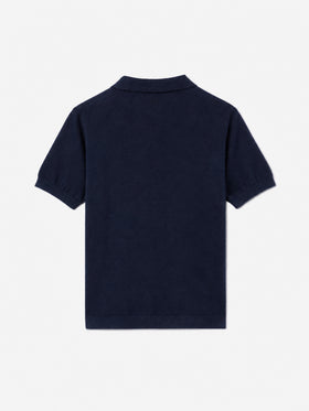 Polo Sloan Jr in maglia blu navy