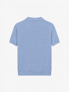 Polo in maglia Sloan Jr azzurra