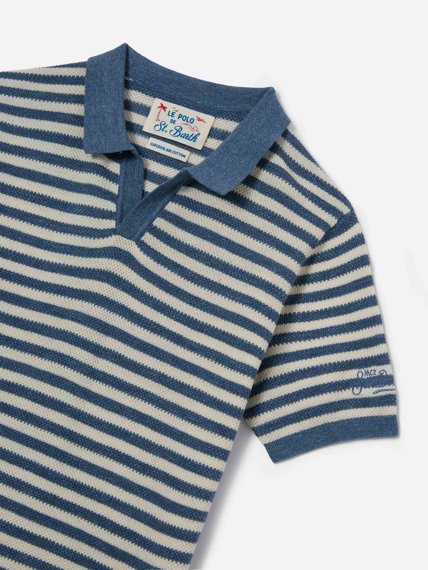 Polo Sloan Jr a righe blu
