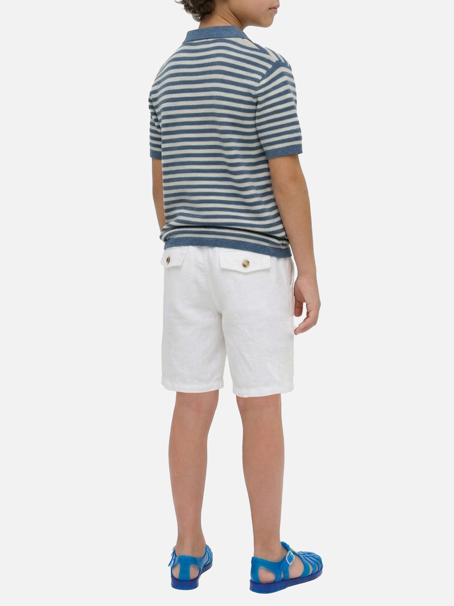 Polo Sloan Jr a righe blu
