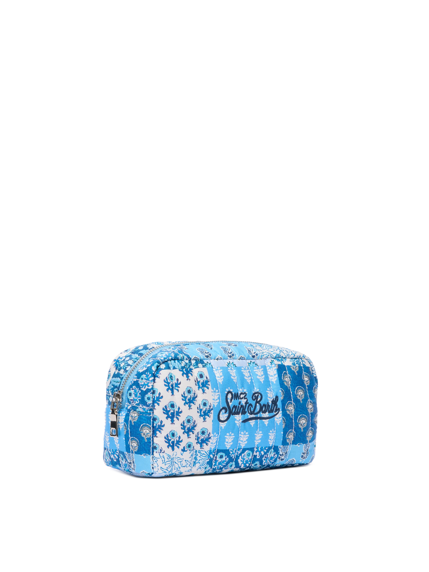 Blue flower quilted Soft Pouch - MC2 Saint Barth