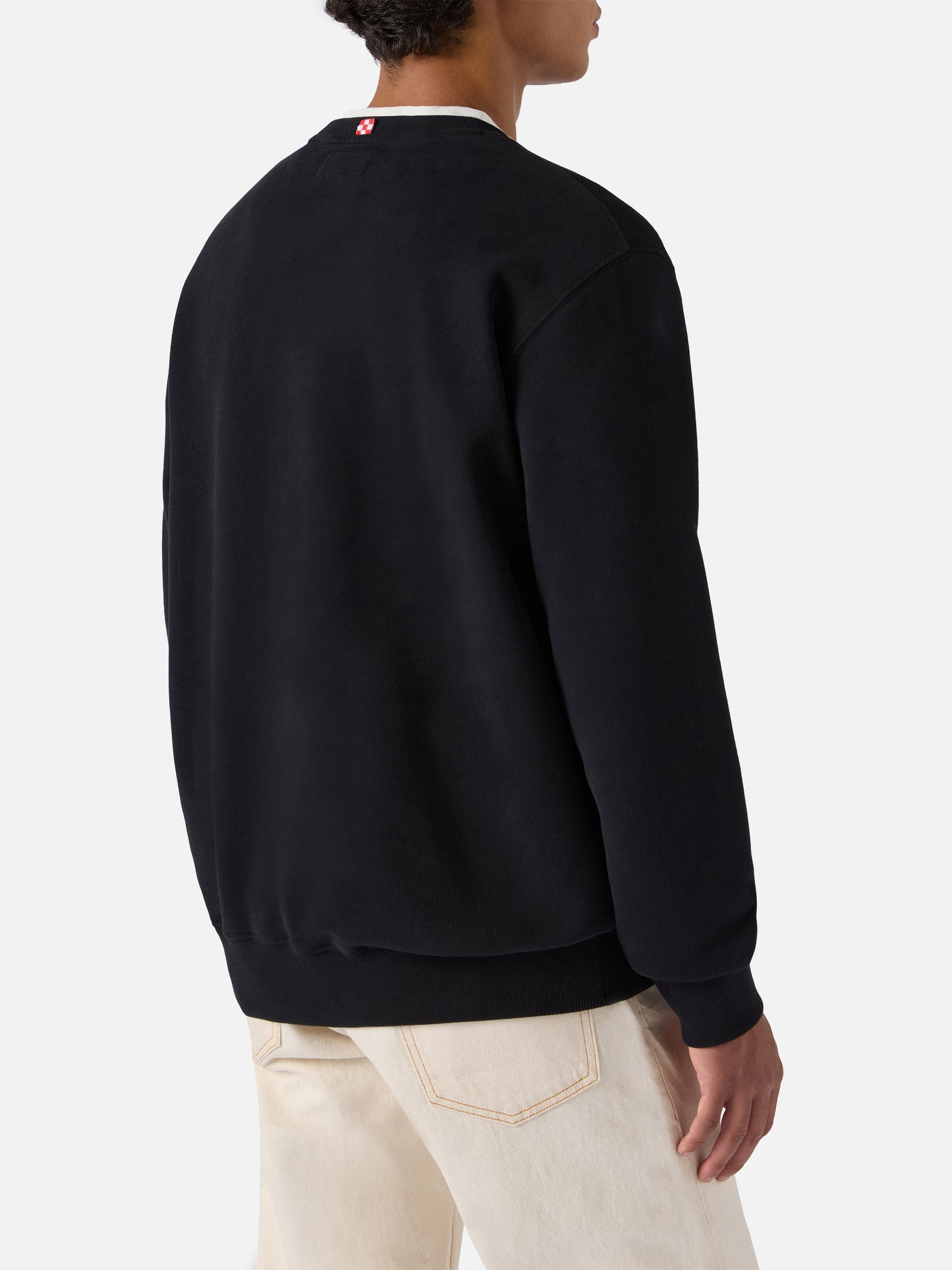 Soho cotton sweatshirt in black with St. Barth Sport Club print