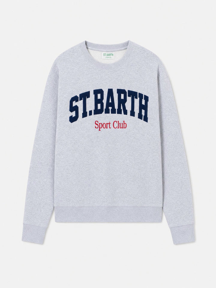 Soho-Sweatshirt mit St. Barth Sport Club-Print in Grau meliert 