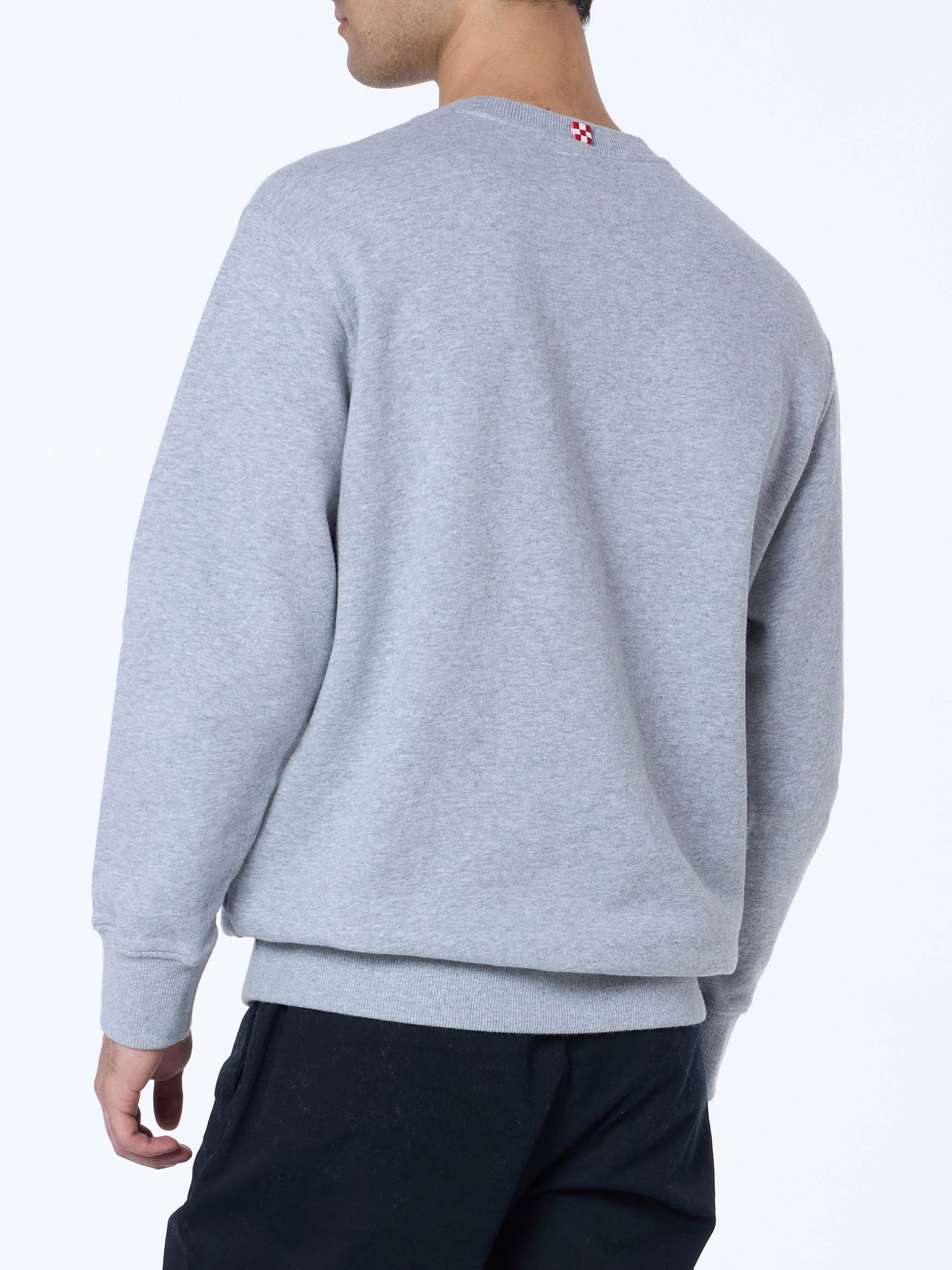 Man gray melange sweatshirt Soho St Barth sport - MC2 Saint Barth