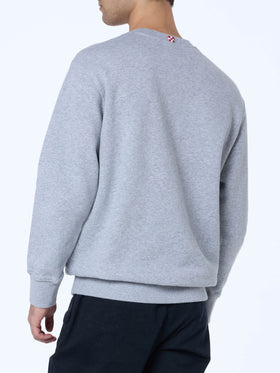 Man gray melange sweatshirt Soho St Barth sport - MC2 Saint Barth
