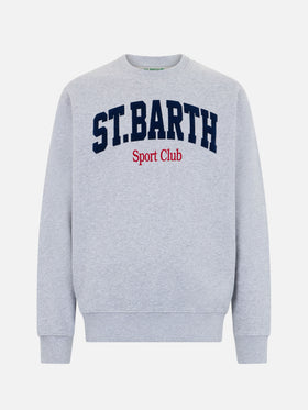 Man gray melange sweatshirt Soho St Barth sport - MC2 Saint Barth