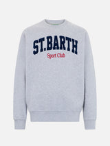 Grau meliert Sweatshirt für Herren Soho St Barth Sport