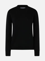 Woman blended cashmere black sweater Sorbonne