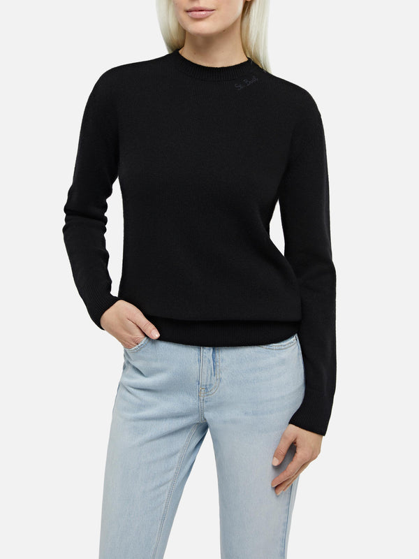 Maglione Sorbonne nero da donna