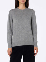 Maglione da donna grigio melange Sorbonne