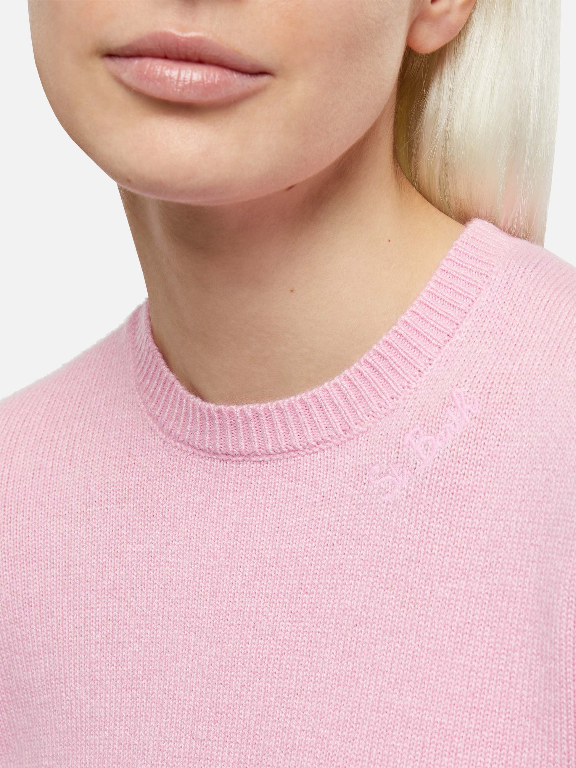 Woman pink cashmere blend sweater Sorbonne - MC2 Saint Barth