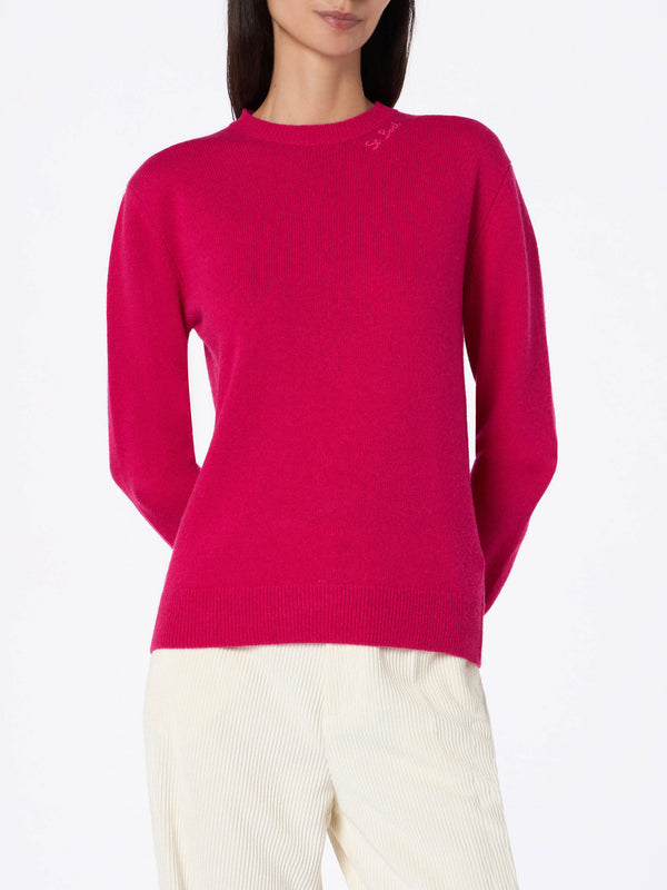 Maglione da donna fucsia Sorbonne