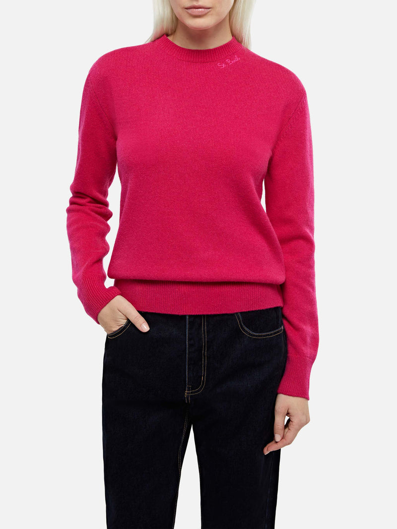 Maglione da donna fucsia Sorbonne