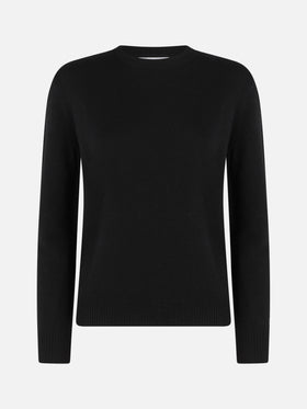 Woman black pure cashmere sweater Sorbonne - MC2 Saint Barth