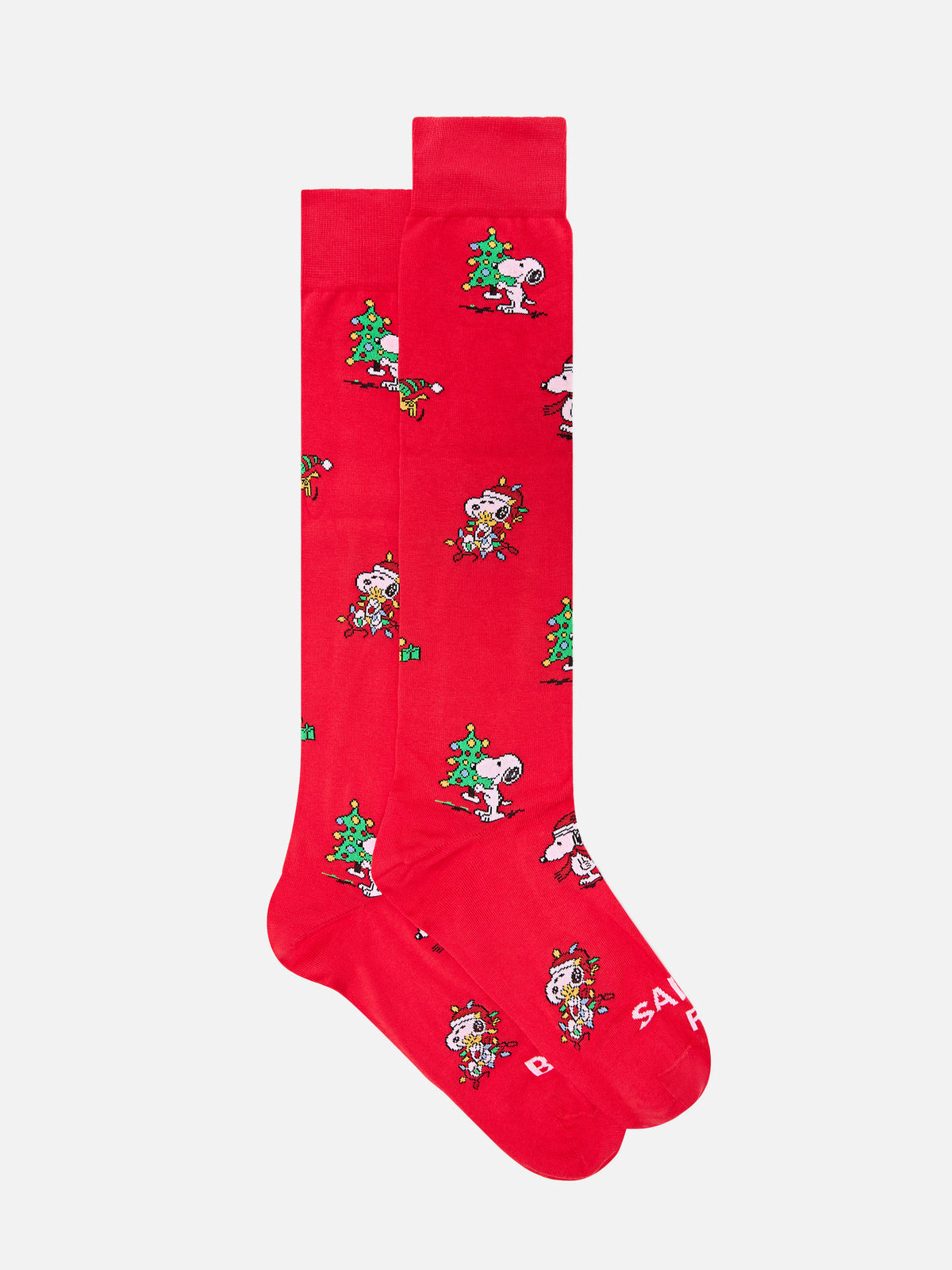 Calzini rossi con jacquard di Snoopy | Special edition