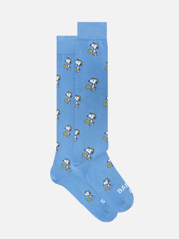 Leichte blue Socken mit Snoopy-Padel-Jacquard | Special edition 