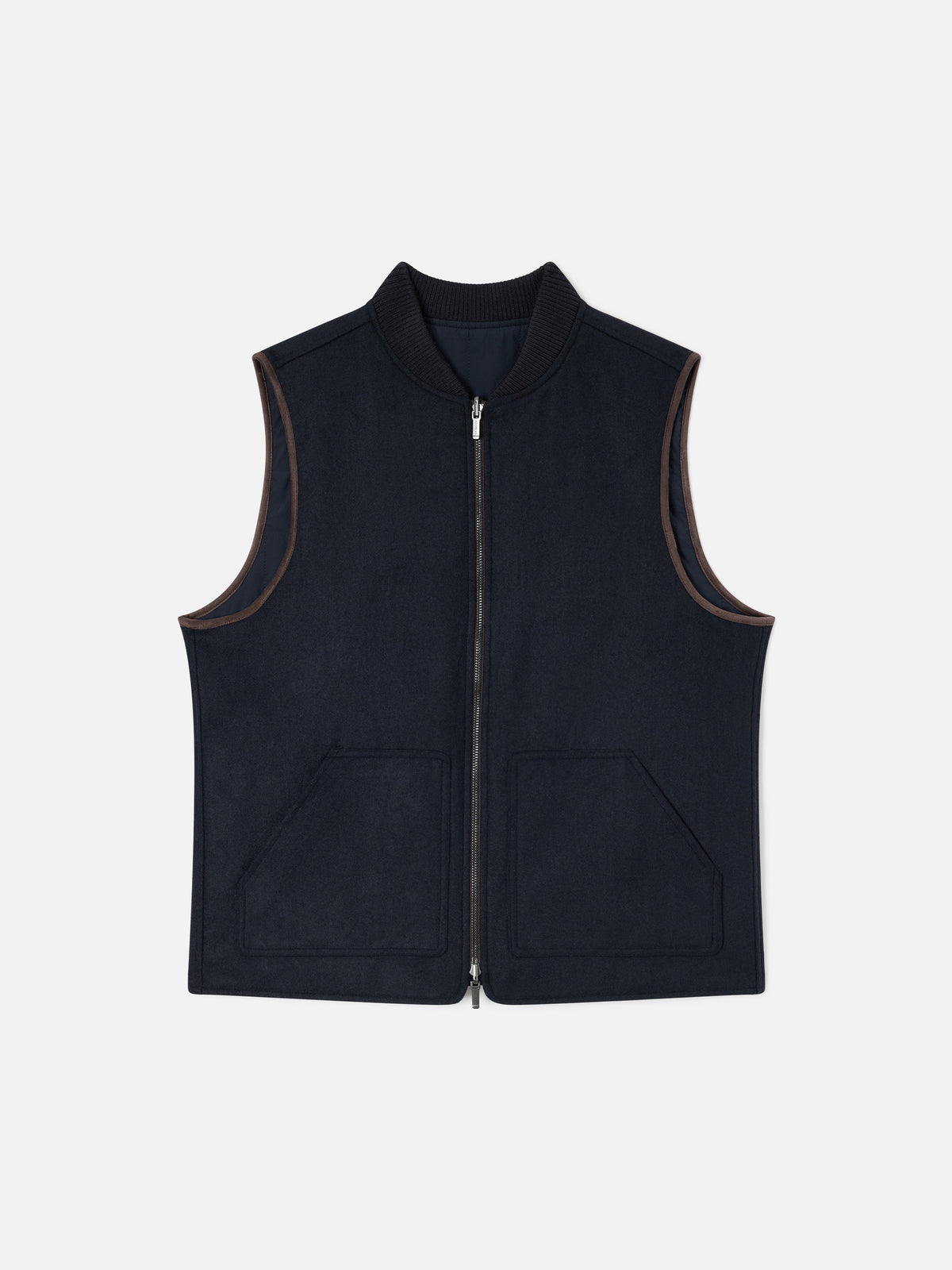 Wendeweste Spencer aus Wollmischung in Navy blue 