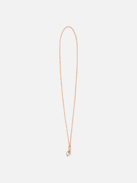 Tracolla per telefono Strass Charm beige con charm logo