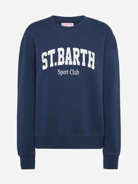 Stardust-Baumwoll-Sweatshirt mit St. Barth Sport Club-Print