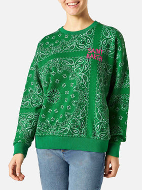Damen Baumwoll-Sweatshirt Stardust mit Bandanna-Print