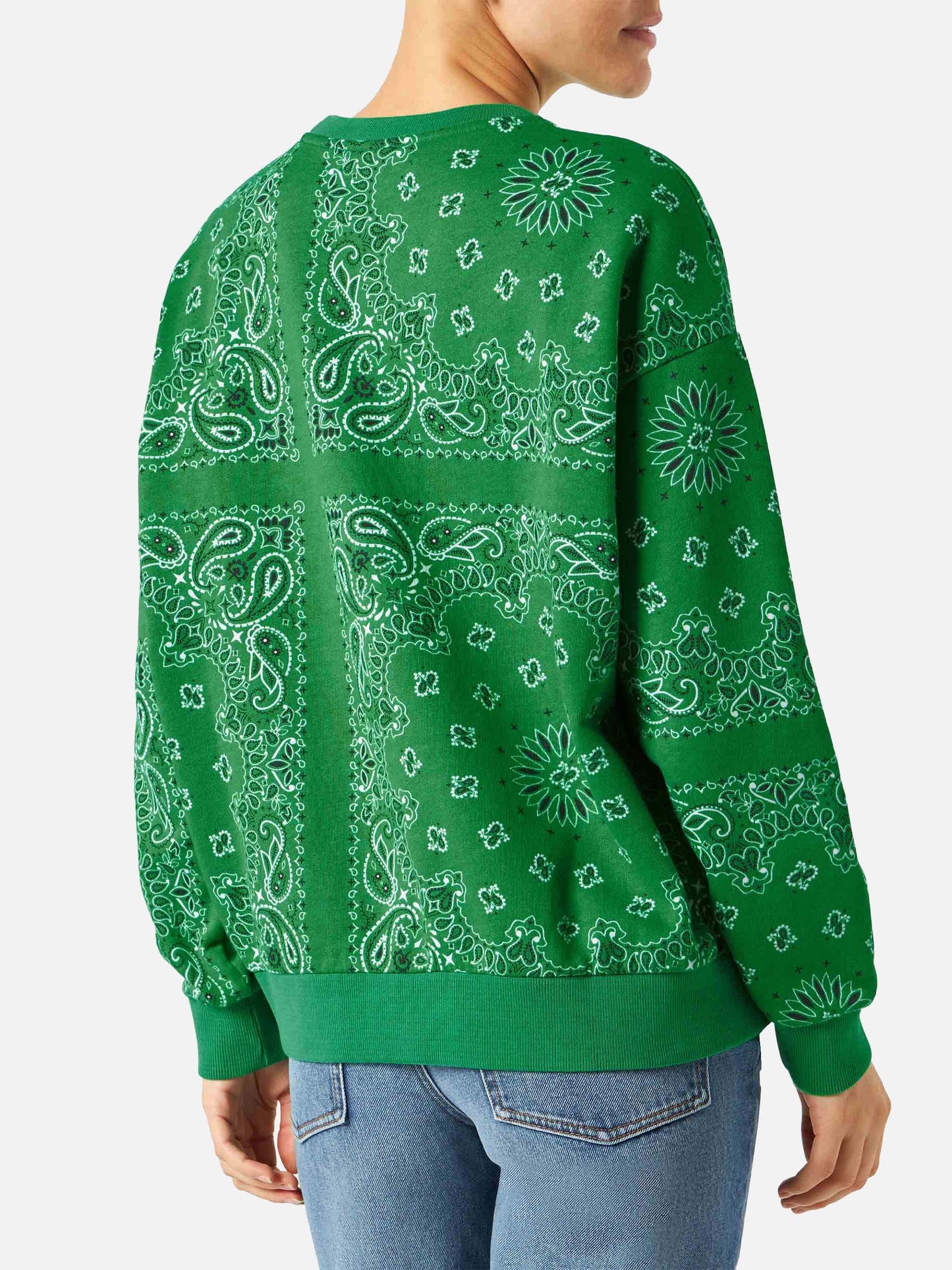 Damen Baumwoll-Sweatshirt Stardust mit Bandanna-Print
