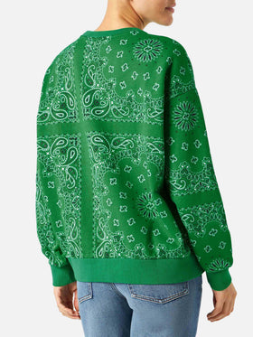 Damen Baumwoll-Sweatshirt Stardust mit Bandanna-Print